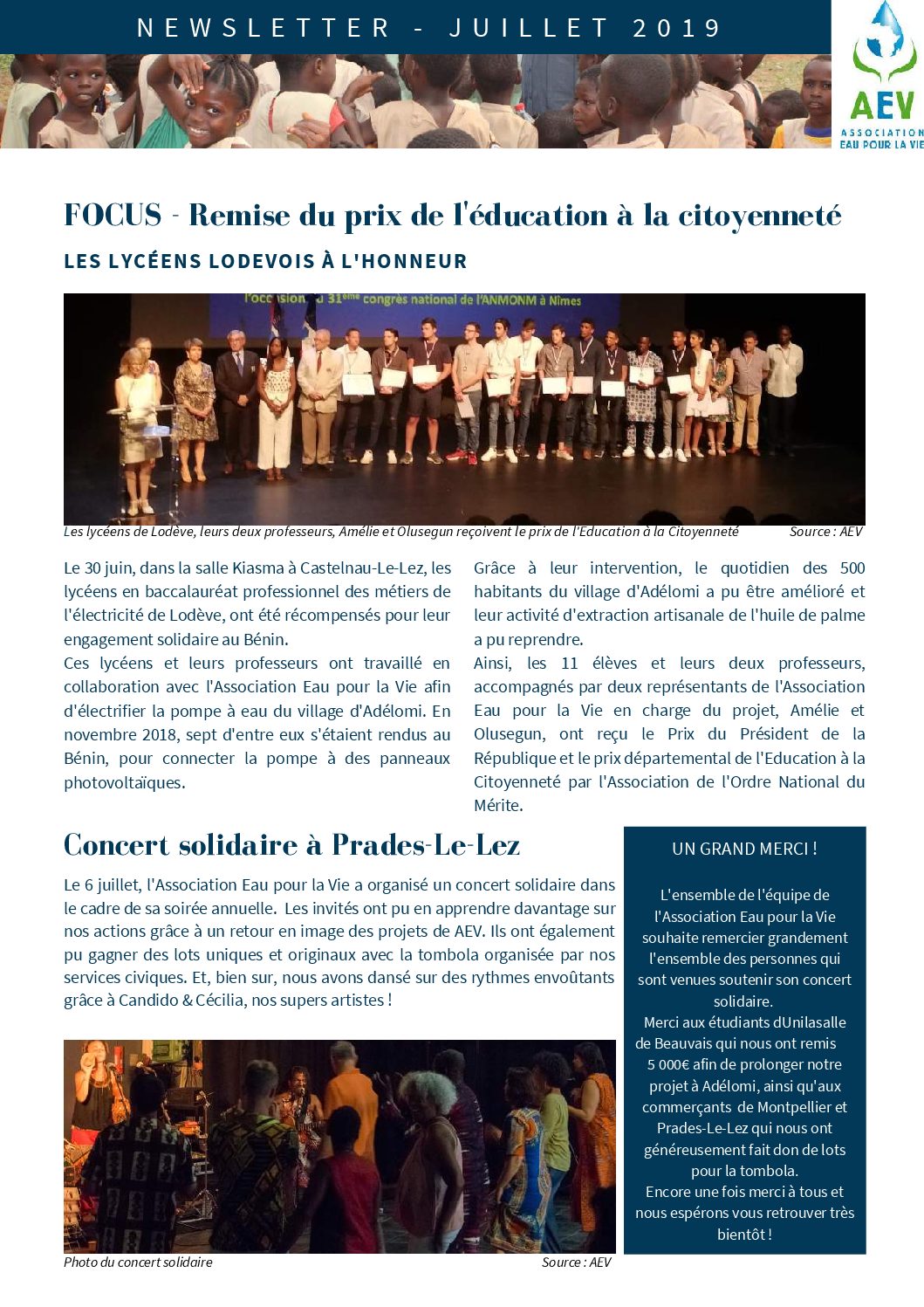 Association Eau pour la Vie